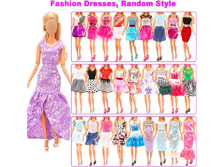 Barwa 16 PCS Doll Clothes 3 PCS Wedding Grown Dresses 5 PCS Fashion Outfits 5 Sets Mini Dresses 3 Sets Bikini Swimsuits for 11.5 Inch Girl Doll