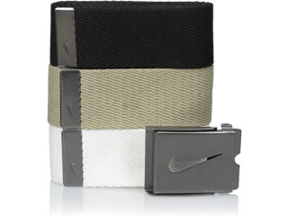 Nike mens 3 Pack Golf Web Belt