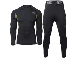 AORAEM Men's Winter Thermal Underwear Clothing Set Warm Long Johns Pants Sport Suits
