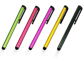 5pack Multi Color Universal Small Metal Touch Stylus Pen for Android Mobile Phone Cell Smart