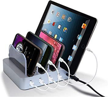 4-port-usb-charging-station-for-multiple-devices-detachable-desktop-docking-station-charging-station-organizer-for-phones-big-0