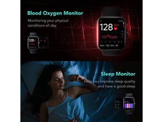 Smart Watch, 14 Fitness Tracker Smartwatch-IP68 Swimming Waterproof, Health Monitor for Heart Rate, Blood Oxygen, Sleep & Stress,