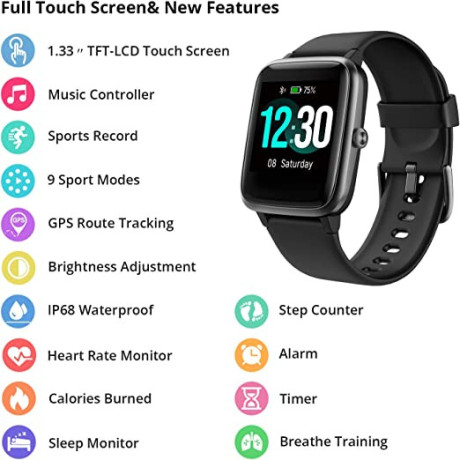fitpolo-smart-watch-fitness-tracker-13-inches-color-touchscreen-heart-rate-monitor-ip68-waterproof-big-2