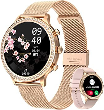 smart-watch-for-women-dial-answer-calls-132-diamond-smartwatch-fitness-tracker-with-24h-heart-rate-blood-oxygen-big-0