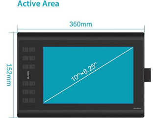 HUION H1060P Graphics Drawing Tablet Upgrade of New 1060Plus, 10 * 6.25 inch with 8192 Pressure Sensitivity Battery-Free Stylus for Teaching