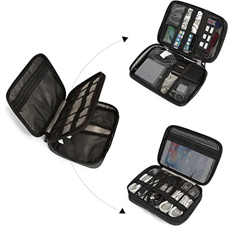 bagsmart-electronic-organizer-travel-cable-organizer-double-layer-electronics-accessories-cases-portable-for-tablet-79-usb-drive-cords-black-big-2