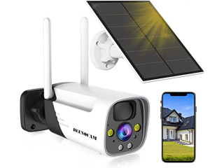 2K Security Cameras Wireless Outdoor Solar Battery Powered WiFi Camera 3MP Surveillance Camera for Home Security