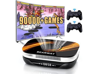 Super Console X3 Plus pre-Installed Emuelec 4.5/Android 9.0/CoreE 3-in-1,Retro Game Console pre-Installed 90,000+ Games,