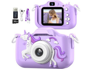 Mgaolo Children's Camera Toys for 3-12 Years Old Kids Boys Girls,HD Digital Video Camera with Protective Silicone