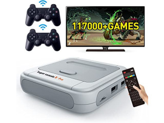 Kinhank Super Console X PRO Game Console,Dual Systems,with 256G Card Built-in 117,000+ Games