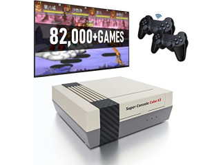 Retro Game Console Super Console Cube X3 Pre-Installed with 80,000+ Games, 60+ Emulators
