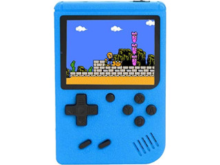 (Games Consoles Blue) - Mini Retro Handheld FC Games Consoles ,Built-in 400 Classic Game, Portable Gameboy 7.6cm LCD Screen TV