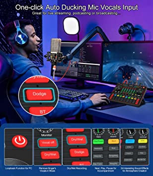 audio-mixer-podcast-equipment-microphone-bundle-tenlamp-g3pro-live-sound-card-with-audio-interface-big-4