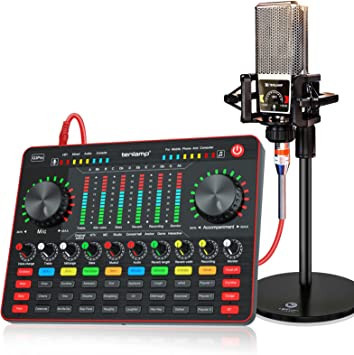 audio-mixer-podcast-equipment-microphone-bundle-tenlamp-g3pro-live-sound-card-with-audio-interface-big-0