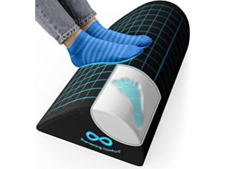 Everlasting Comfort Foot Rest for Under Desk at Work w/Premium ComfortFoam - Desk Foot Rest Ergonomic