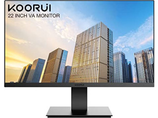 KOORUI 22 Inch Computer Monitor, FHD 1080P VA Desktop Display, 75HZ Ultra