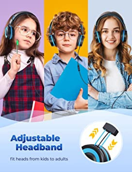iclever-hs14-kids-headphones-with-mic-headphones-for-kids-with-94db-volume-limited-for-boys-girls-adjustable-big-4