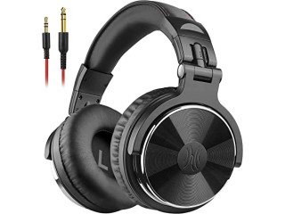 OneOdio Hi-Res Over Ear Wired Headphones for DJ Stereo Monitor Studio & Mixing, with 50mm Neodymium