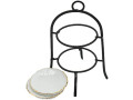 wrea-mini-house-miniature-cake-rack-tableware-model-two-layers-metal-frame-small-0
