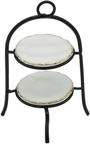 wrea-mini-house-miniature-cake-rack-tableware-model-two-layers-metal-frame-big-4
