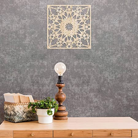 ambesonne-mandala-wooden-wall-art-moroccan-inspired-sun-motif-square-motif-birch-wood-plywood-rustic-wall-art-accent-for-hallway-bedroom-living-big-4