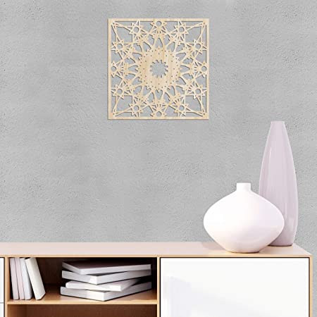 ambesonne-mandala-wooden-wall-art-moroccan-inspired-sun-motif-square-motif-birch-wood-plywood-rustic-wall-art-accent-for-hallway-bedroom-living-big-3