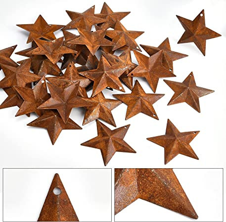gorgecraft-30pcs-2-inch-metal-rusty-barn-star-antique-primitives-rustic-country-tin-steel-stars-big-2