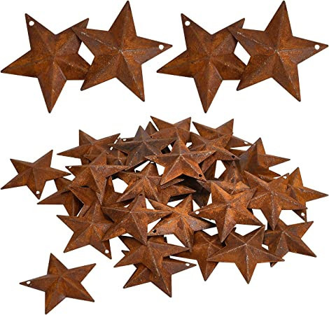 gorgecraft-30pcs-2-inch-metal-rusty-barn-star-antique-primitives-rustic-country-tin-steel-stars-big-0