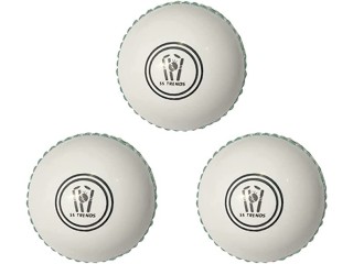3 Pieces White Synthetic PVC Cricket Practice Balls