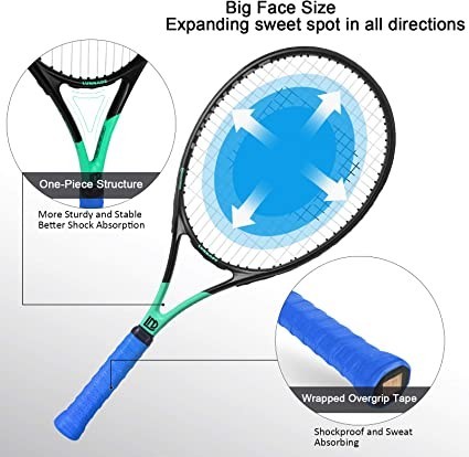 lunnade-adults-tennis-racket-27-inch-shockproof-carbon-fiber-tennis-racquet-light-weight-pre-big-4