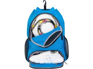 Drawstring Backpack Soccer Basketball Backpack with Shoe & Ball