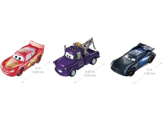Disney and Pixar Cars Toys, Color Changers 3-Pack Vehicles with Lightning