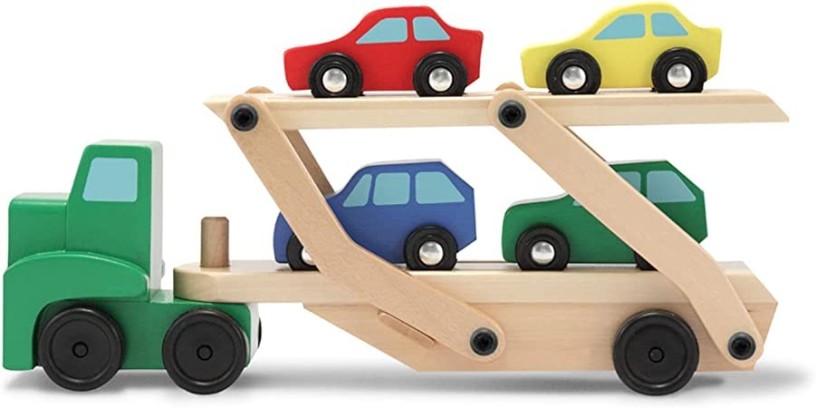 melissa-doug-car-carrier-truck-and-cars-wooden-toy-set-with-1-truck-and-4-cars-big-0