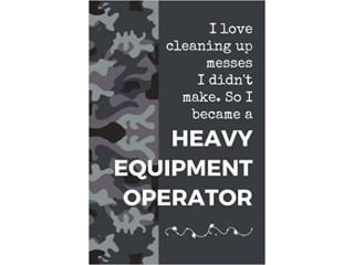 Heavy Equipment Operator Gifts: Lined Blank Journal Notebook,