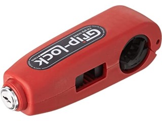 Grip-Lock Motorcycle And Scooter Security Lock - Red