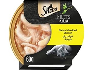 Sheba Cat Food Natural Shredded Chicken Filets,