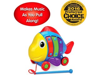 The Learning Journey Pull Along Tune A Fish Activity Toy - 3 Years And Above - Multicolored