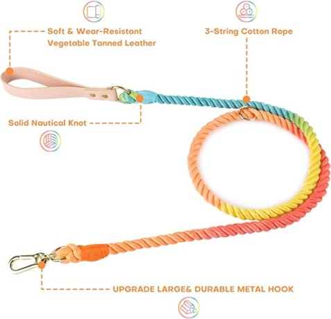 cotton-dog-leash-5ft-color-adjustable-pet-leash-set-big-1