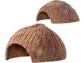 popetpop-2pcs-reptile-hideouts-natural-coconut-shell-hut-small-3