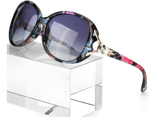 FIMILU Classic Oversized Sunglasses for Women, HD Polarized Lenses UV400 Protection Fashion Retro Eyewear