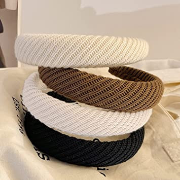 2-pcs-wide-headbands-for-womenfashion-wool-knitted-headband-wide-brim-elastic-hair-hoopssolid-color-vintage-winter-headbands-for-washing-facesports-big-2