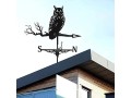 retro-metal-owl-weathervane-outdoor-yard-garden-30-tall-iron-art-weather-vane-for-paddock-roof-small-1