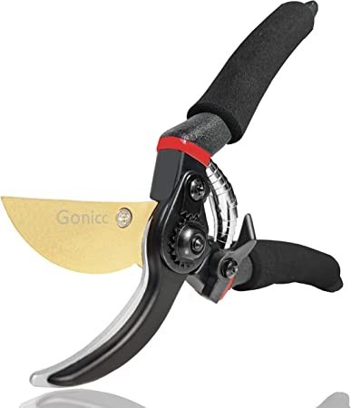 gonicc-8-professional-premium-titanium-bypass-pruning-shears-gpps-1003-hand-pruners-garden-clippers-big-0
