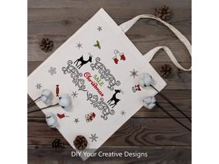 TOPDesign 5 | 12 | 24 | 48 Pack Economical Cotton Tote Bag, Lightweight Medium Reusable Grocery Shopping Cloth Bags,