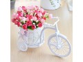 mokyler-artificial-flowers-with-rattan-bicycleplastic-floral-fake-silk-flower-garden-nostalgic-bicycle-mini-tricycle-for-home-small-0
