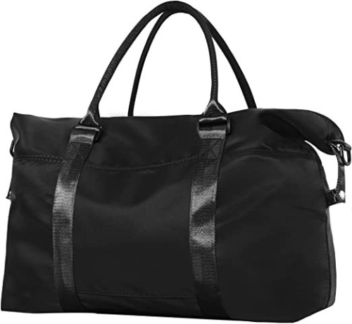 ithwiu-travel-gym-bag-for-woman-weekender-sports-duffel-bag-overnight-bag-with-wet-pocket-and-trolley-sleeve-black-big-0