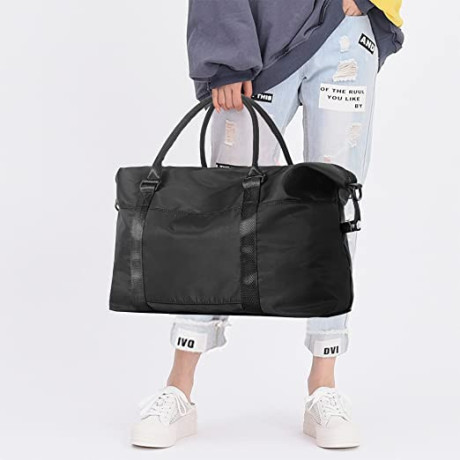 ithwiu-travel-gym-bag-for-woman-weekender-sports-duffel-bag-overnight-bag-with-wet-pocket-and-trolley-sleeve-black-big-4