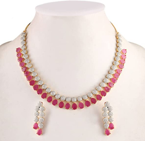 necklace-set-silver-gold-plated-two-tone-red-ruby-with-2-color-changeable-gem-big-4