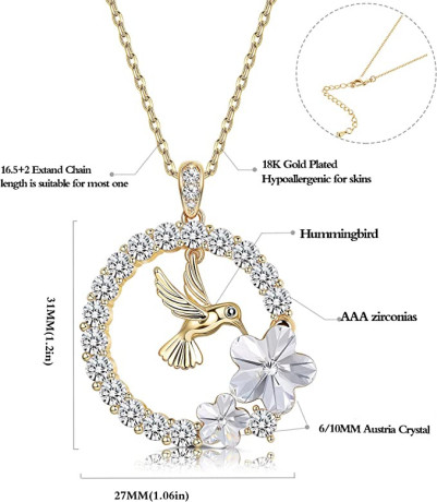 sllaiss-18k-gold-plated-hummingbird-pendant-necklace-for-women-circle-necklace-animal-necklace-crystals-from-austria-jewelry-gifts-for-mothers-day-big-2
