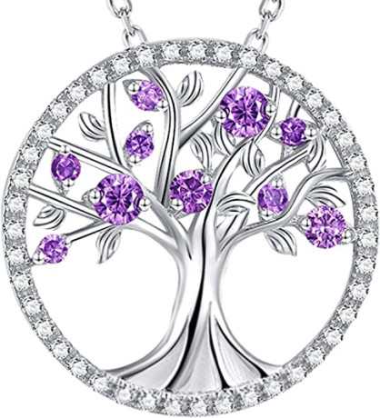 tree-of-life-necklace-for-women-925-sterling-silver-with-february-march-birthstones-amethyst-aquamarine-jewelry-birthday-gifts-jewelry-for-wife-mom-big-0